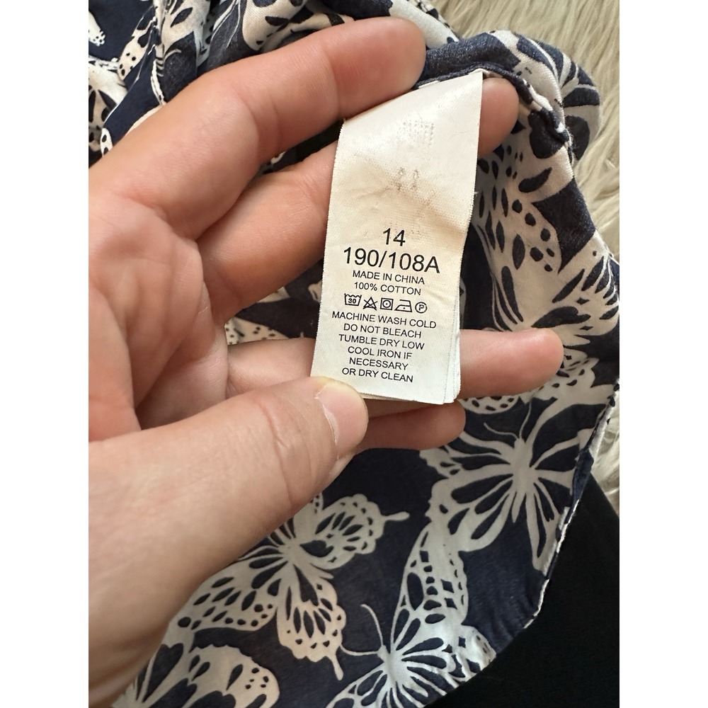 Kate Spade 100% Cotton Butterfly Women Shirt - Picture 5 of 5